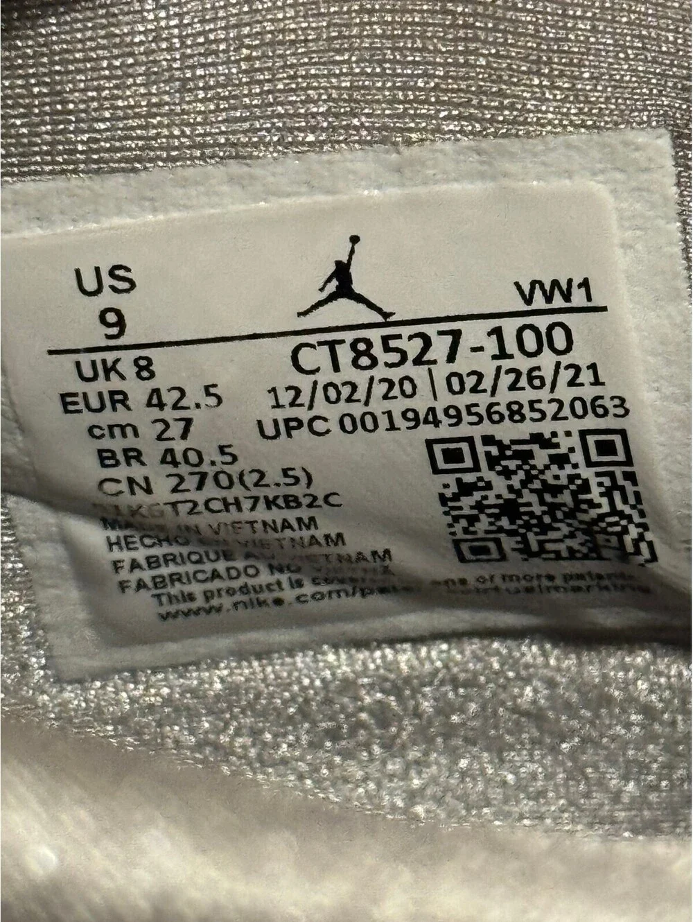 Size 9 - Jordan 4 Retro Mid White Oreo